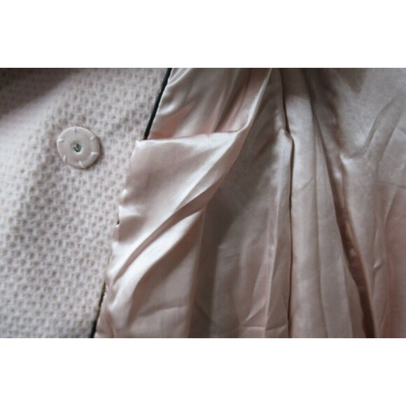 Steve Madden Wool Blend Waffle Knit Belted Peacoat Size 1X Light Blush Pink NEW - Picture 4 of 10